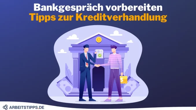 Symbolbild: Zwei Männer begrüßen sich mit einem Handschlag vor einem Bankgebäude.