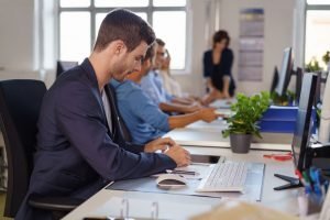 Einzelbüro Großraumbüro