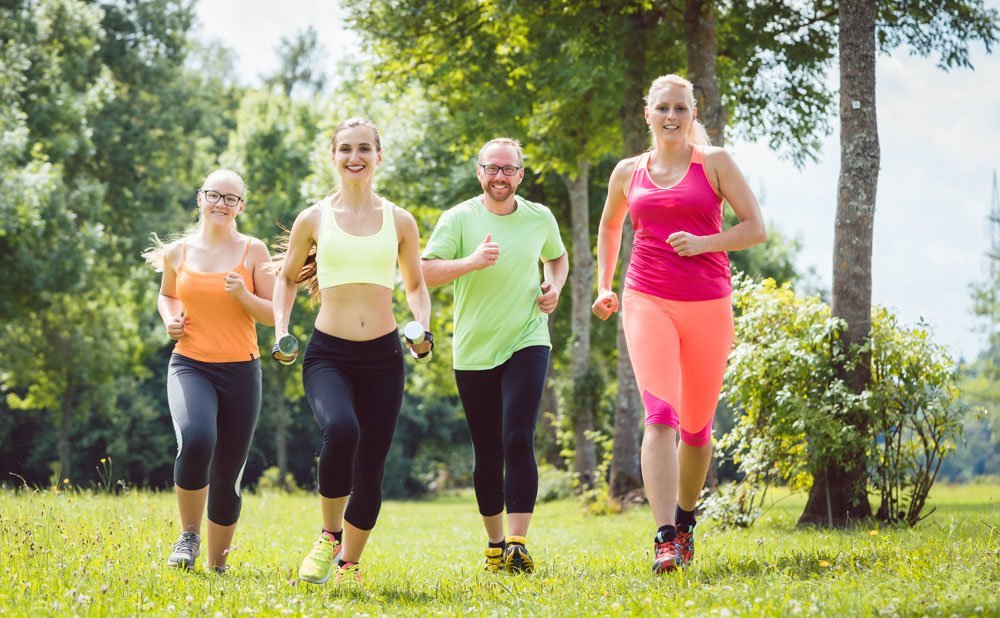 Joggen Ausgleich Büro