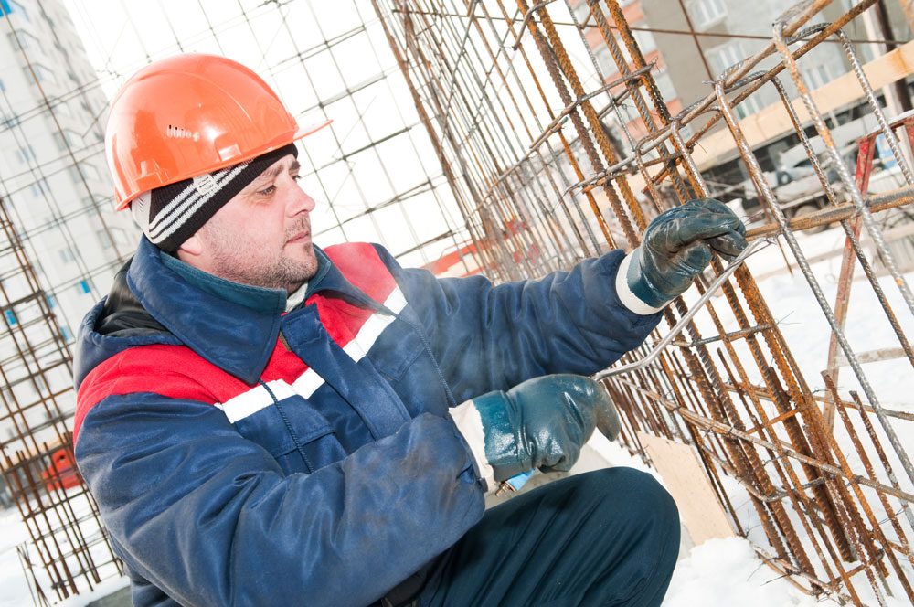 Arbeiter auf der Baustelle Bauarbeiter