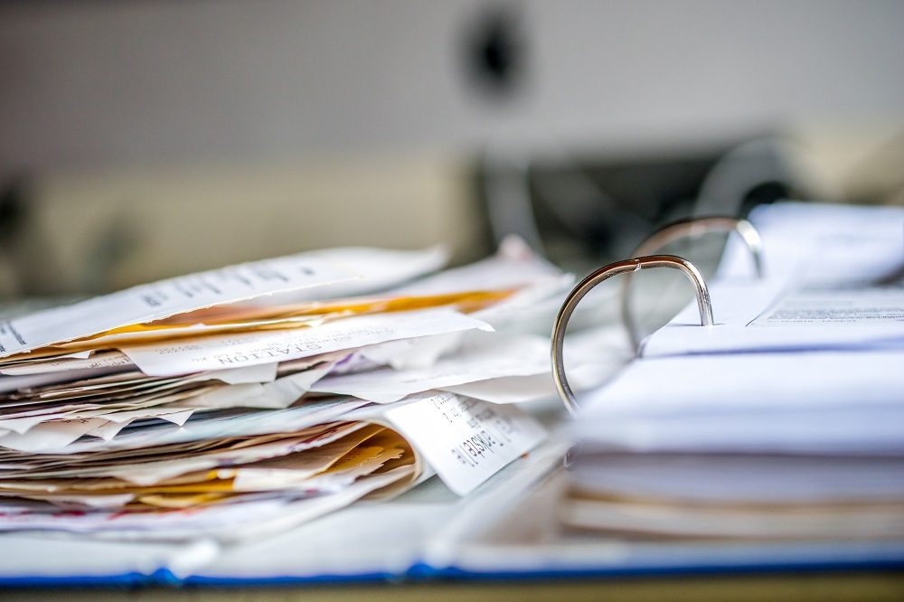 Belege, Quittungen, Ordner Automatisierung Büro Buchhaltung