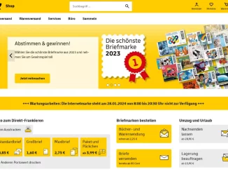 Screenshot shop.deutschepost.de